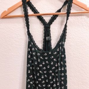 Lace Strap Floral Tank